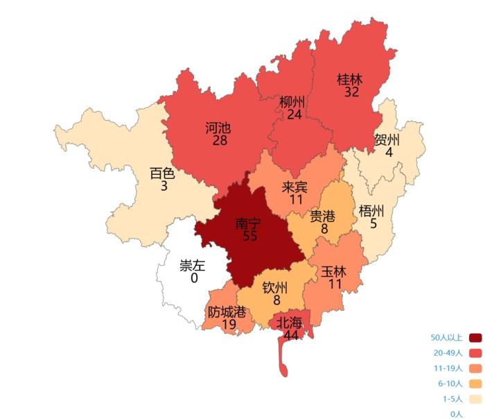 “31省区市新增本土确诊7例均在广西	” 广西新增本土确诊病例？-第1张图片